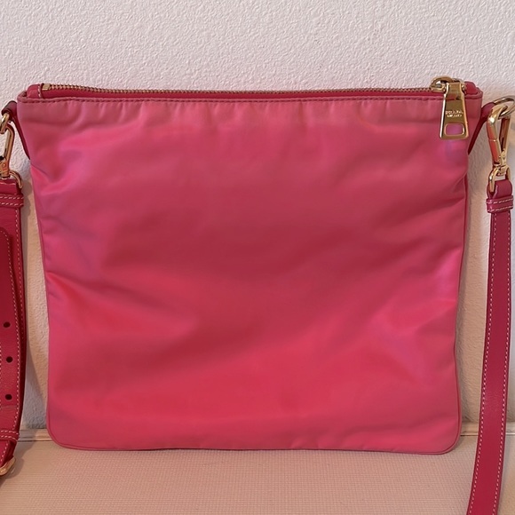 Prada Hot Pink Fiocco Bow Tessuto Nylon Crossbody - Picture 2 of 15